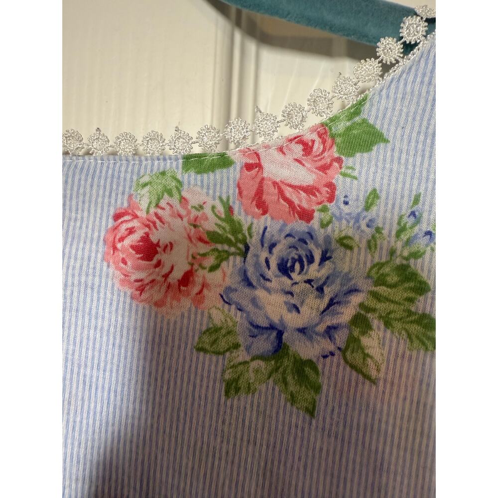 Pink Label Floral Nightgown Lace Trim Cottagecore Gown – Size 2X Approx. - Picture 4 of 8